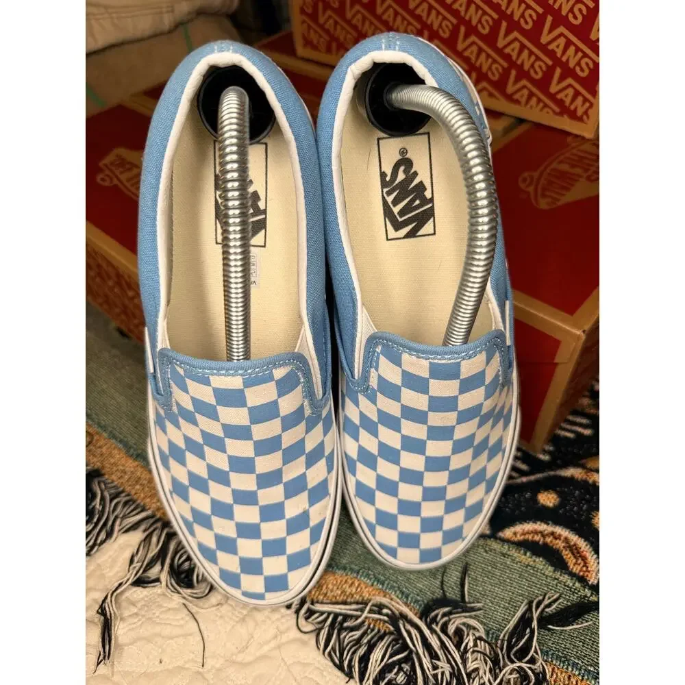 Nearly new Vans Slip On Heritage Blue Men 8/Women 9.5